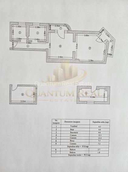 APARTAMENT  IN VILA Calea Dudesti,  cu centrala proprie - 8