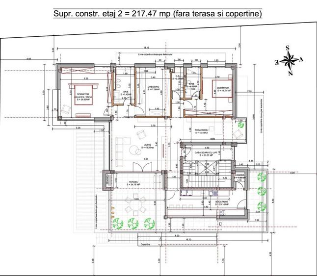 Baneasa, Iancu Nicolae, vanzare vila S+P+2E, teren 809 mp, 965 mp construiti, - 8