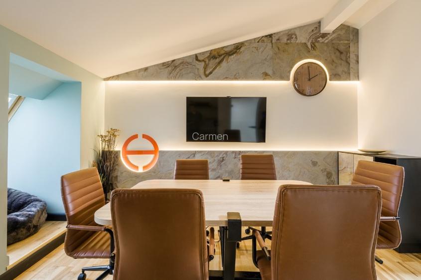 Birou duplex penthouse, renovat lux, complet mobilat și utilat - 12