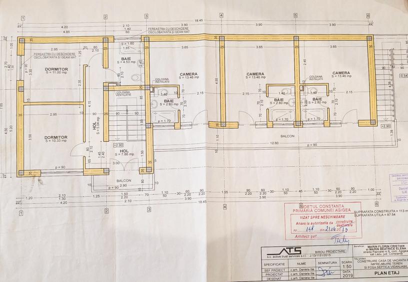 Investiție Lazu | Clădire 10 Camere – Construcție la Roșu cu Acoperiș Terasă