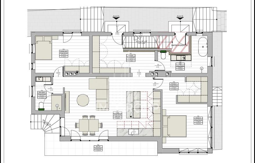 Apartament tip duplex, 170mp cu  450 mp teren  in zona strazii Aviator Badescu - 3