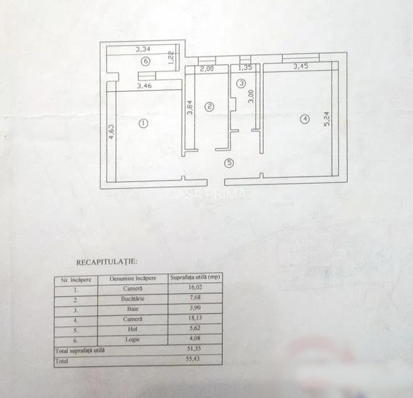 Apartament 2 camere DECOMANDAT, Frumoasa, ETAJ 1 !! - 4