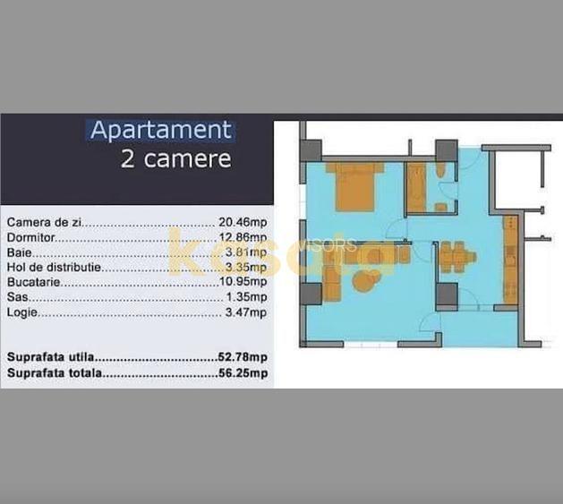 OPORTUNITATE | APARTAMENT 2 CAMERE |  STEFAN CEL MARE | BLOC NOU 2015 - 1