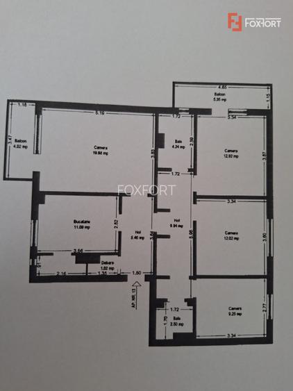 Apartament spatios cu 4 camere, 2 locuri de parcare – zona Iulius Mall - 2