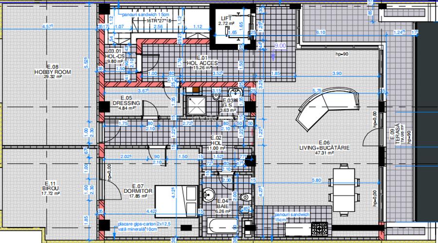 Apartament Versatil Rezidențial/Office | 163 mp | Terasă | Lift Privat - 1