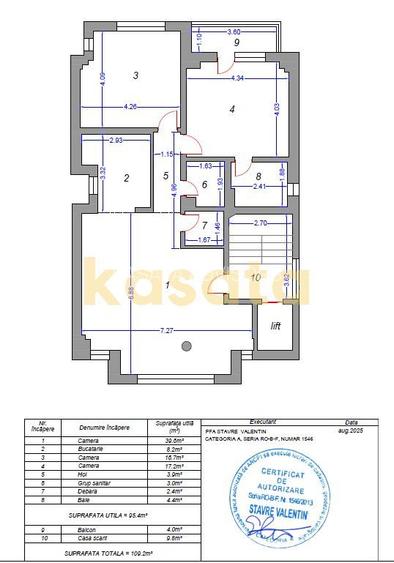 3 camere I et 2 I Mosilor I 2 bai I 95.2 mp utili - 10