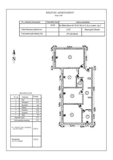 Apartament 3 camere decomandat-Oltenita-Calarasi - 11