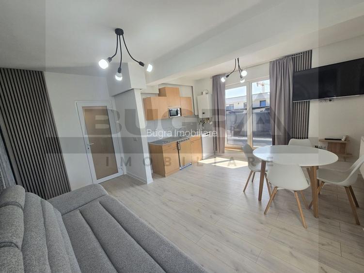 Apartament 42 mp, terasa 15 mp, parcare, zona C. Coposu - 5