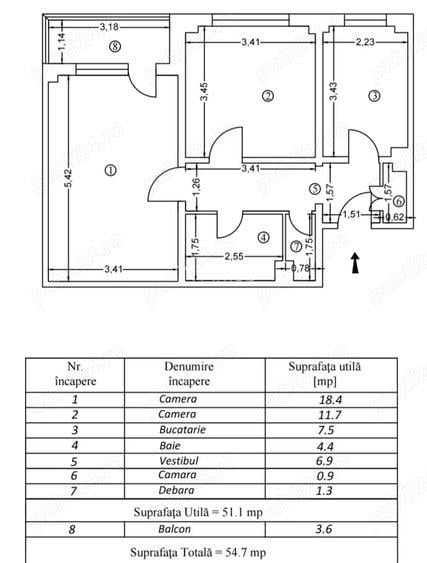 Apartament 2 camere Decomandat | Renovat | 5 min metrou Gorjului | Balcon inchis - 1
