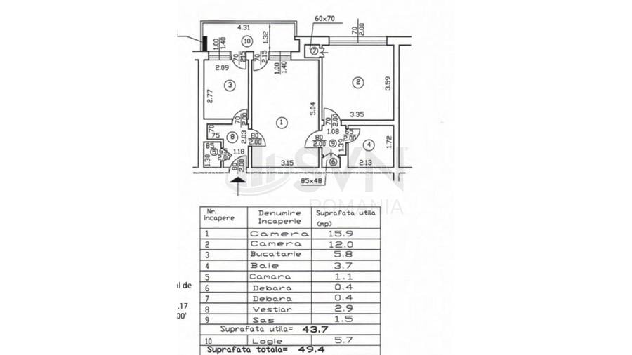 REA1026048 Apartament 2 camere I IN RENOVARE COMPLETA I Barbu Vacarescu - 10