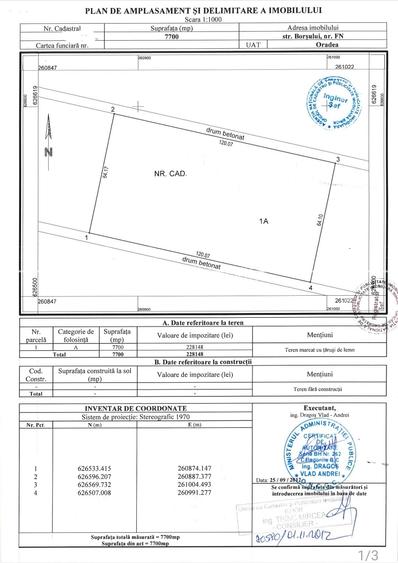 Teren intravilan Calea Borsului - 2