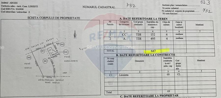 Casă si teren de vânzare in Leresti la super preț - 3