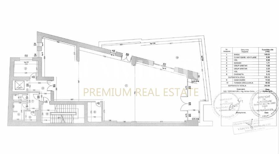 Imobil EXCLUSIVIST/Boutique de birouri, Metrou Universitate, 228mp, clasa A - 1