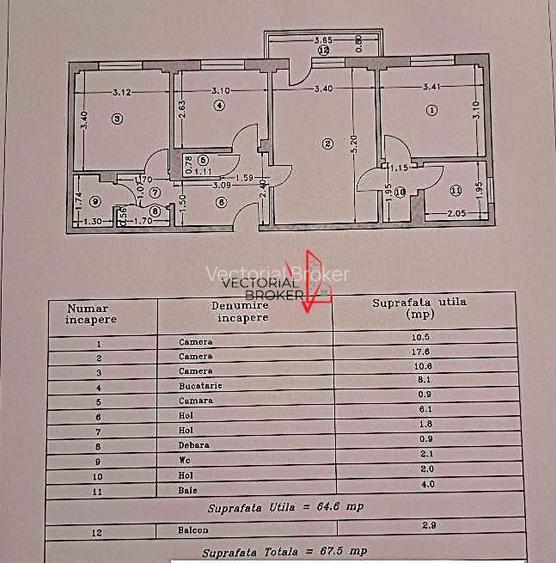 3 camere semidecomandat, an 1978 Biserica Capra Pantelimon - 1