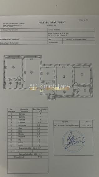 4 Camere | Fizicienilor | Centrala | Metrou Nicolae Grigorescu | Mobilat - 13