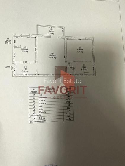 2 camere | etaj intermediar | mobilat si utilat | zona excelenta | - 12