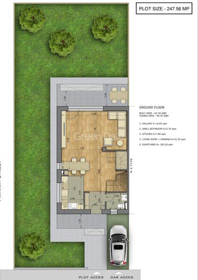 Casă inteligentă tip duplex, GreenDale Residence, P+E, ultramodern, 2026 - 13