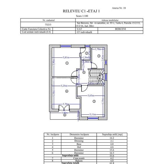Casă P+1 de vânzare – Berceni, Ilfov | Mobilată - 4 camere, gata de mutat - 16