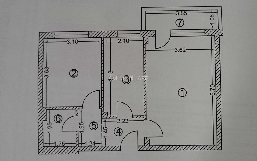 AP. 2 CAMERE TITAN SUN PARK- LOC DE PARCARE, CENTRALA, COMISION 0% - 6