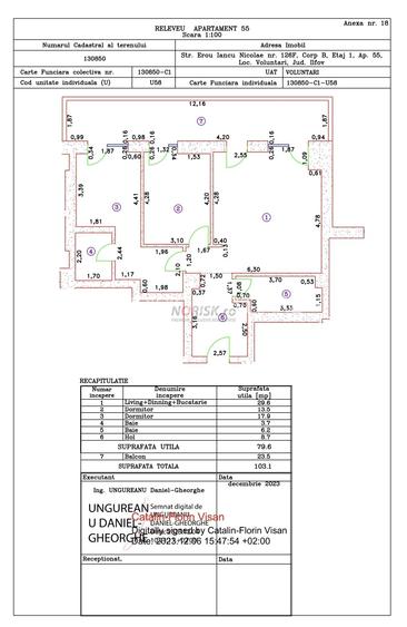 3 Camere | 96,5 MP | Terasă 13 MP | Cortina 126 | Erou Iancu Nicolae - 13