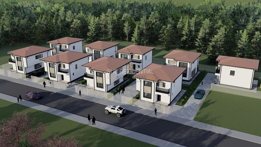 Lot de teren intravilan 2473 mp, proiect si autorizatie pentru 9 vile Berceni - 12