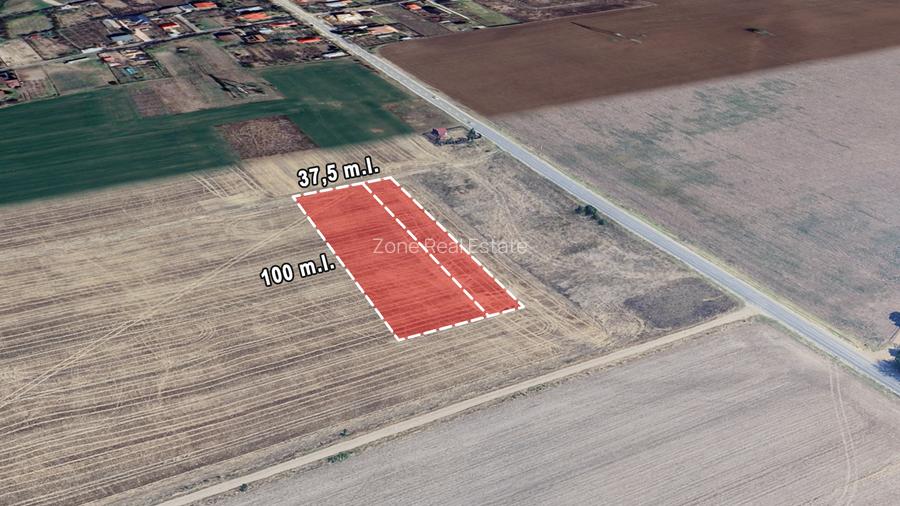 Teren Branesti deschidere la drum asfaltat ideal mica dezvoltare imobiliara. - 2