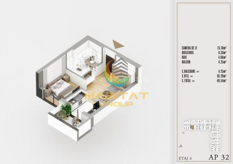 Apartament 3 camere nou Pallady decomandat 89 mp LUX - 18