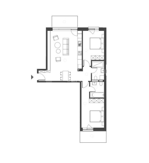 Comision 0 ! Apartament 3 camere 2 Bai, 2 Terase, Semicentral 77 mp - 5
