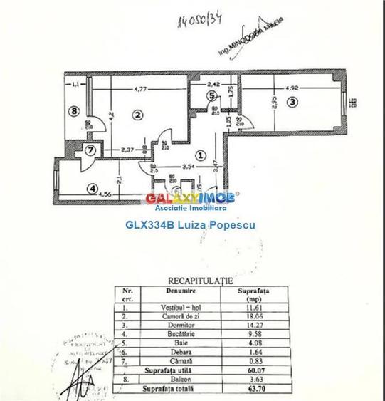 Apartament 2 camere 13 SEPTEMBRIE-CASA POPORULUI 63mp - 7