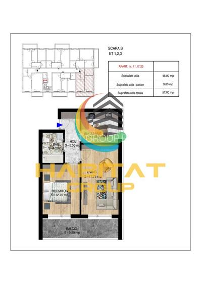 Pallady 2 camere decomandat 58 mp la 15 min. metrou N.Teclu - 2