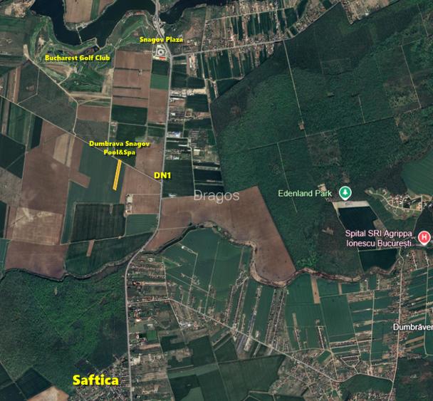 Lot de casa lângă DN1, Tâncăbești Snagov, intrarea Bucharest Golf Club - 2