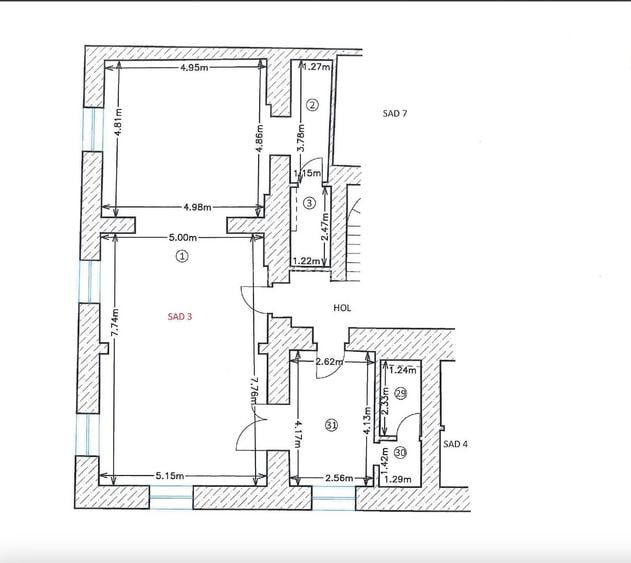 Saptii de birouri Ultracentral supraf. de la 28pana la940 mp - 2