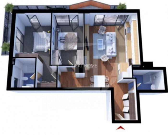 Apartament 3 camere cu terasa, zona Bazei Sportive Gheorgheni - 13