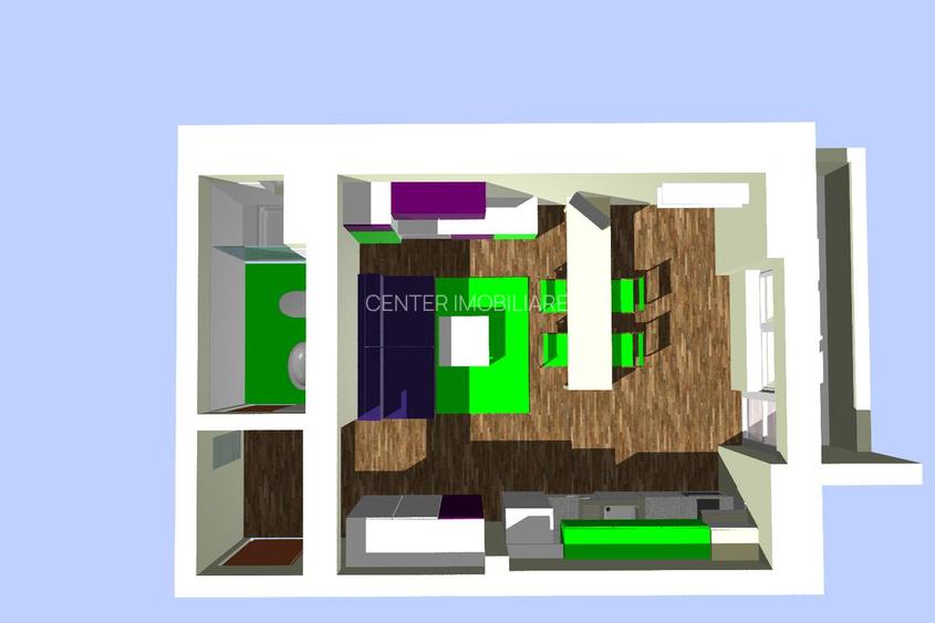 Complexul Quadra Place 2, garsoniera cocheta, centrala, etaj 4, 40 mp - 14