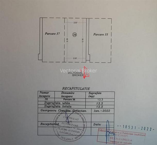 PARC TEILOR / 2 CAMERE DECOMANDAT / 65MP / PARCARE SI BOXA - 15