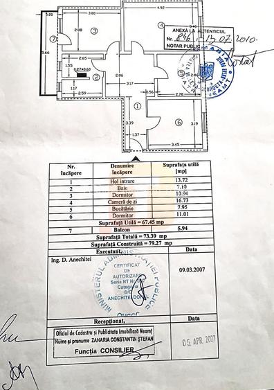 Apartament 3 camere decomandat, etaj 3/4, zonă Calea Romanului - Baie mare unifi - 21