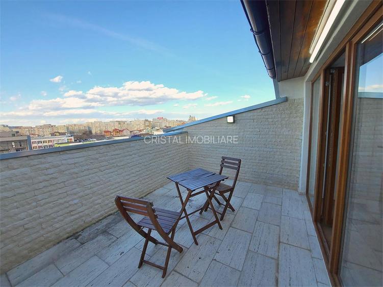 Penthouse 3 camere, 105 mp, terasa 15 mp, zona Eminescu, bloc nou - 14