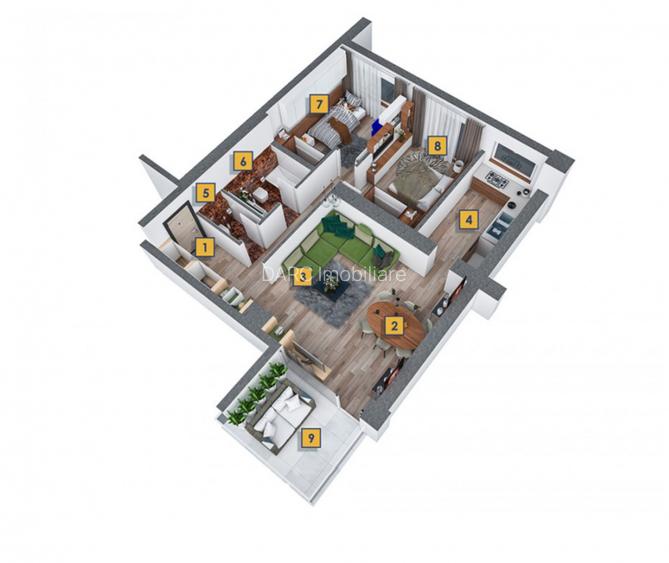 Apartament 3 camere + loc parcare subteran - Floreasca Residence - 2