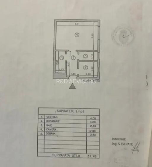 Garsonieră, renovată complet – Calea Griviței | Metrou 1 MAI - 14