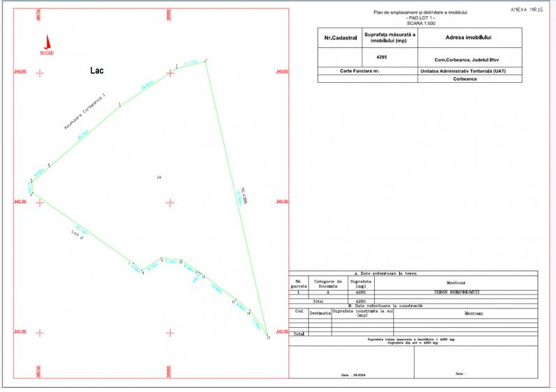 VANZARE TEREN, ILFOV, CORBEANCA, PRIMAVERII, ST 4285 MP - 2
