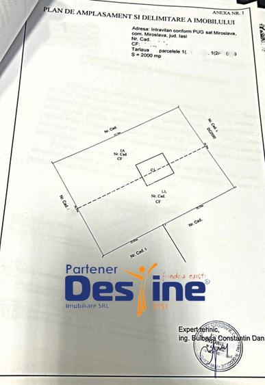 Ocazie Teren intravilan 2000 mp toate utilitatile la limita Centru Miroslava  - 2
