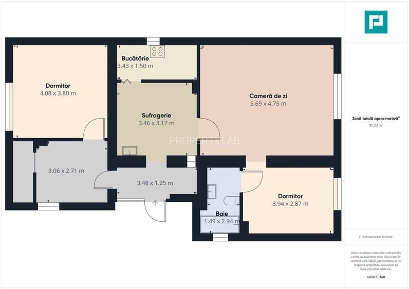 Apartament la casă cu 3 camere în Pârneava - 7