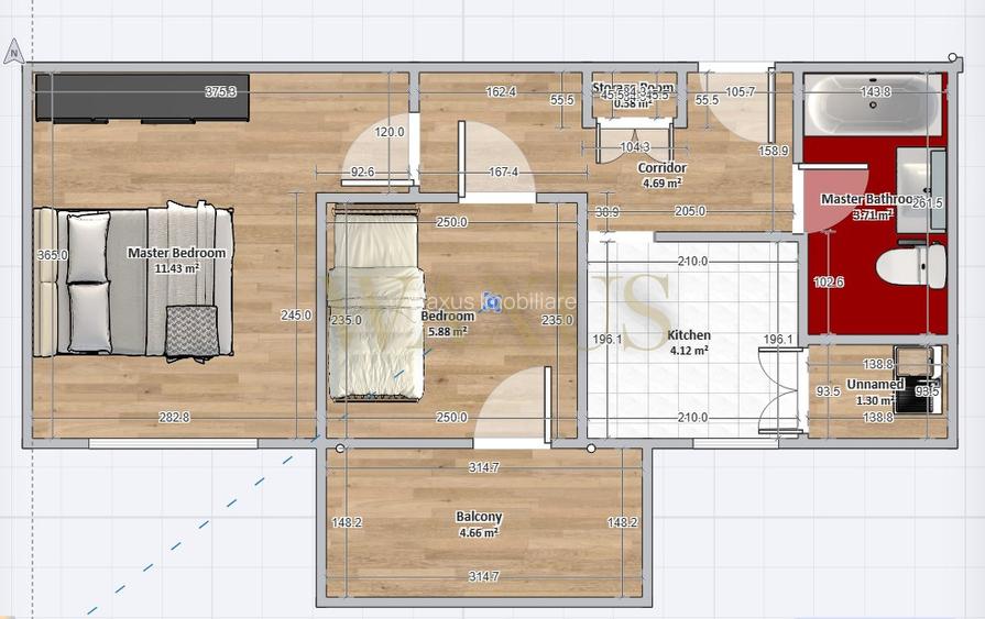 Apartament 2 camere 38 mp etaj 4 semicentral - 8