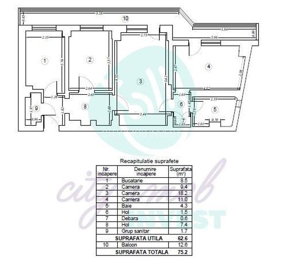 Moșilor – Armenesc | 3 camere - 3