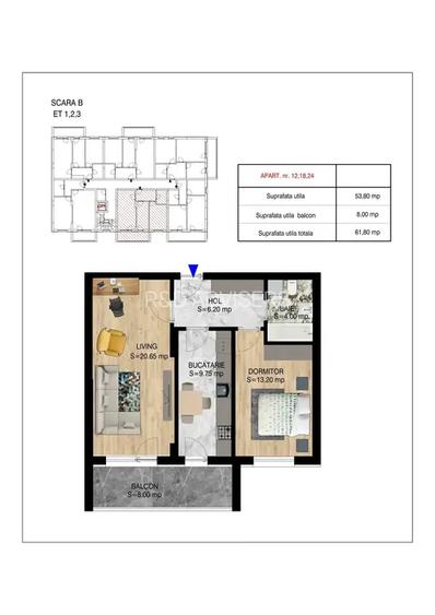 Apartament 2 camere decomandat metrou Teclu-zona Pallady - 4