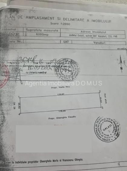 Teren 12000 mp  DN26  deschidere 68 m, 65euro/mp - 9