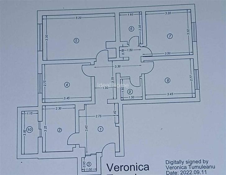 Zimbru - 4 camere decomandat - 2 bai - 90mp - 7
