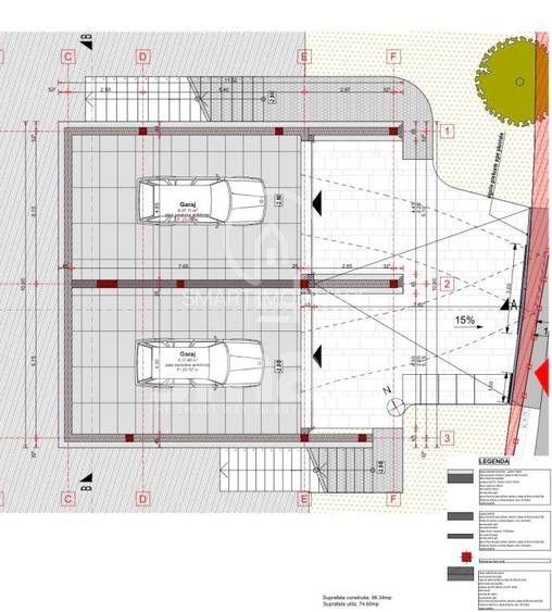 Teren autorizat duplex Grigorescu 550 mp view panoramic construcție imediata - 3