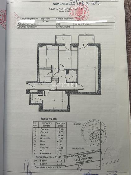 Basarabia Hercesa, subteran inclus, 88mp, centrala, AC, dec., spalatorie - 1