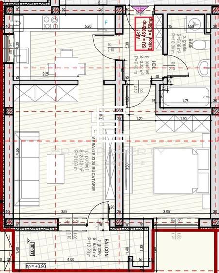 Apartament 2 camere 46 mp-pod-Șelimbăr, zona Unirii - 1